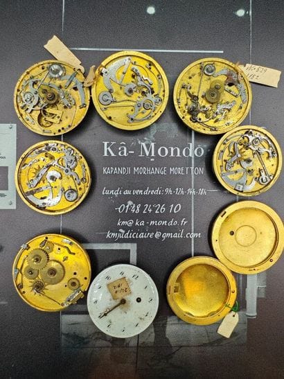 Set of seven mechanical striking movements,...