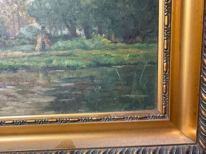 Fernand STIÉVENART (1862-1922)
Lake landscape...