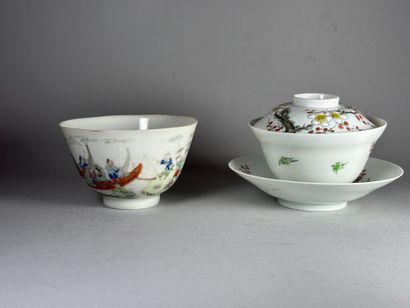 CHINA, Compagnie des Indes. Late Qing period.
Porcelain...