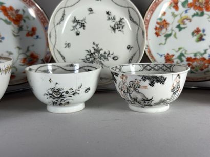 CHINA, Compagnie des Indes.
Porcelain lot...