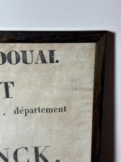 Printed cabinet. 
ROYAL COURT OF DOUAI. By...