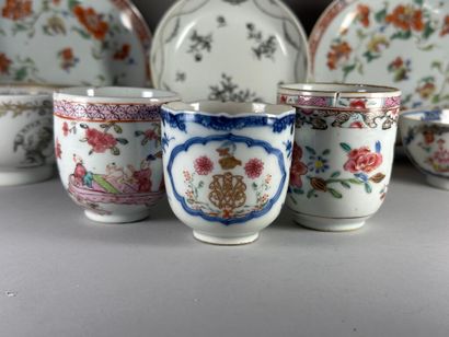 CHINA, Compagnie des Indes.
Porcelain lot...