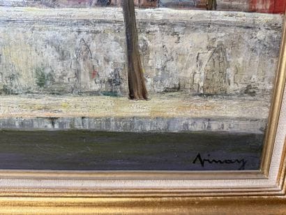 Jean VINAY (1907-1978)
Quays of the Seine.
Oil...