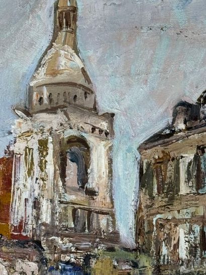Jean VINAY (1907-1978)
 Montmartre.
Oil on...
