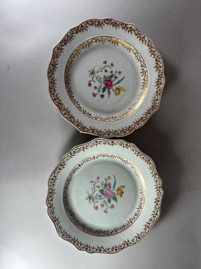 CHINA, Compagnie des Indes.
Set of 10 round...