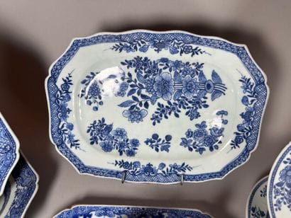 CHINA, Compagnie des Indes. 
A set of porcelain...