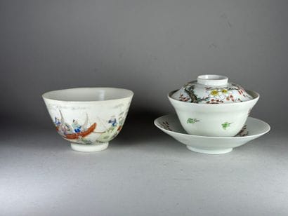 CHINA, Compagnie des Indes. Late Qing period.
Porcelain...