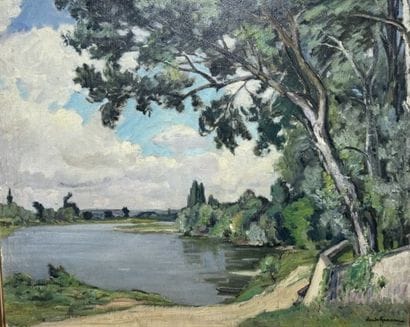 Claude RAMEAU (1876-1955)
Park on the Loire.
Oil...