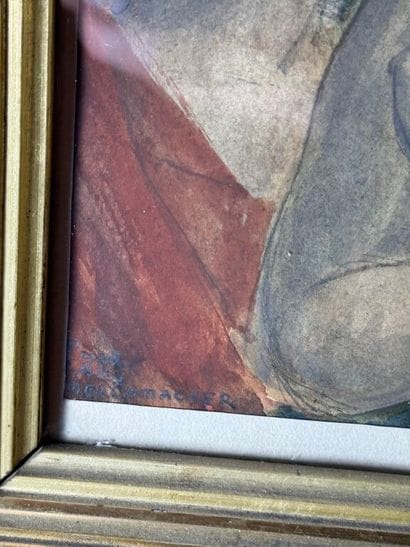 Paul-Alex DESCHMACKER -1889-1973)
Study of...