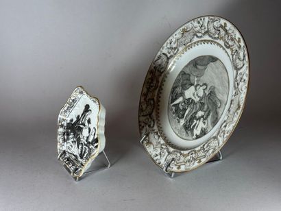 CHINA, Compagnie des Indes.
Round porcelain...