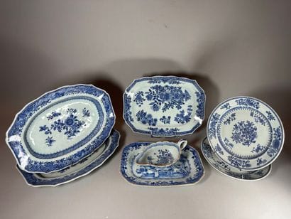 CHINA, Compagnie des Indes. 
A set of porcelain...