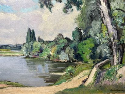 Claude RAMEAU (1876-1955)
Park on the Loire.
Oil...