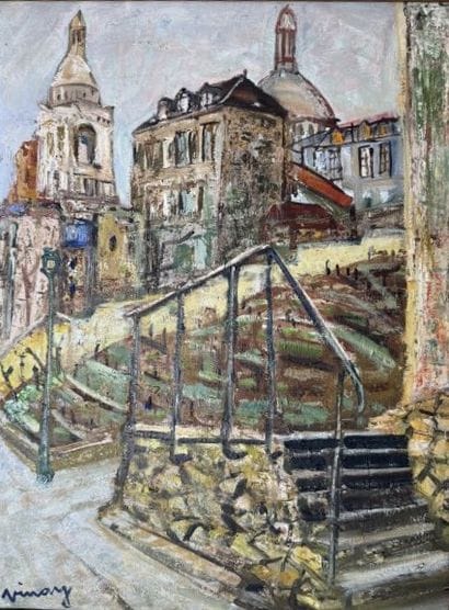 Jean VINAY (1907-1978)
 Montmartre.
Oil on...