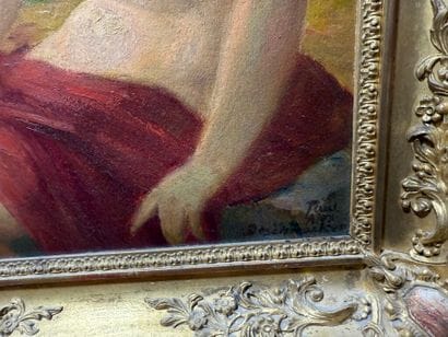 Paul-Alex DESCHMACKER (1889-1973)
La baigneuse.
Oil...