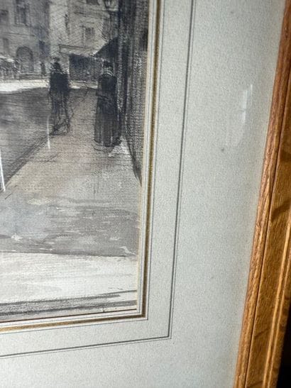 Charles HEYMAN (1881-1915)
Paris, rue Cuvier.
Watercolor...