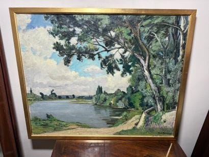Claude RAMEAU (1876-1955)
Park on the Loire.
Oil...