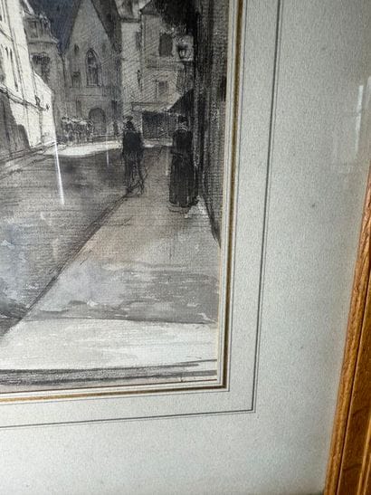 Charles HEYMAN (1881-1915)
Paris, rue Cuvier.
Watercolor...