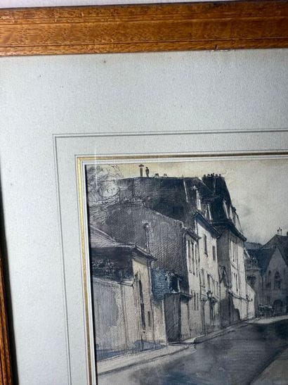 Charles HEYMAN (1881-1915)
Paris, rue Cuvier.
Watercolor...