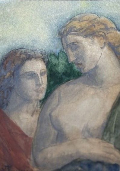 Paul-Alex DESCHMACKER -1889-1973)
Study of...