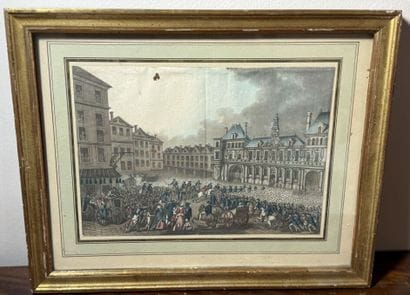 French Revolution. 
Paris, La Mairie. 
Lithograph...