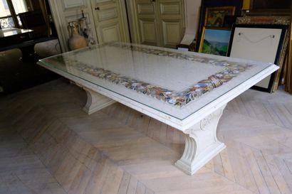 Grande table de salle à manger rectangulaire...