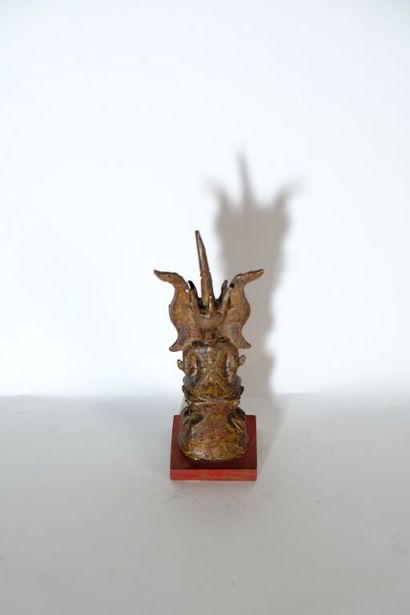 BIRMANIE.
Statuette de bouddha en bronze...