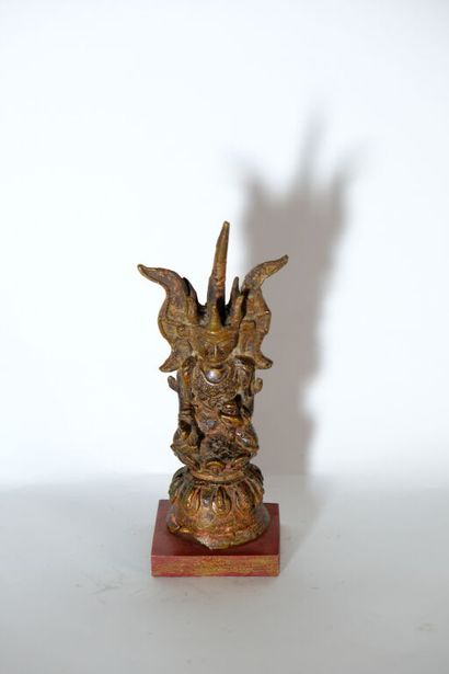 BIRMANIE.
Statuette de bouddha en bronze...