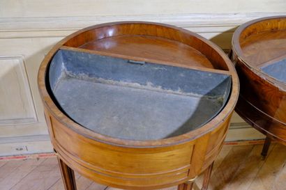 Paire de jardinières en forme de guéridons...