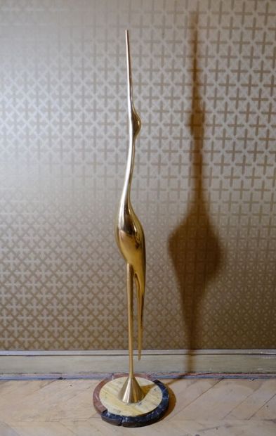 RENÉ BROISSAND (1928-2019).
Lampadaire sculpture...