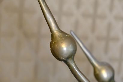 RENÉ BROISSAND (1928-2019).
Groupe en bronze,...