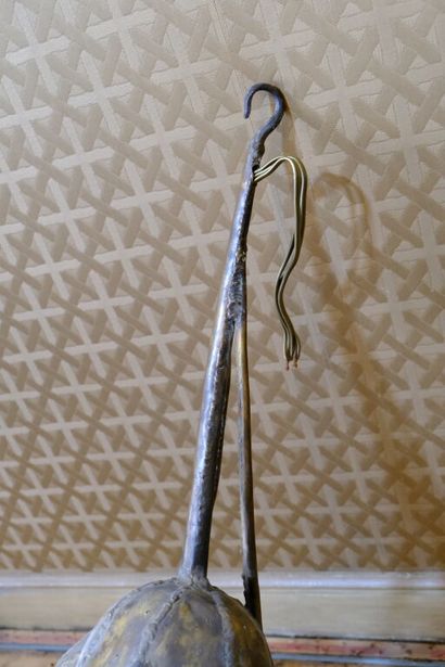 Petit lustre en à trois bras de lumière en...