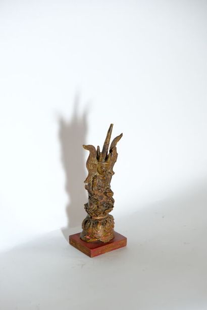BIRMANIE.
Statuette de bouddha en bronze...