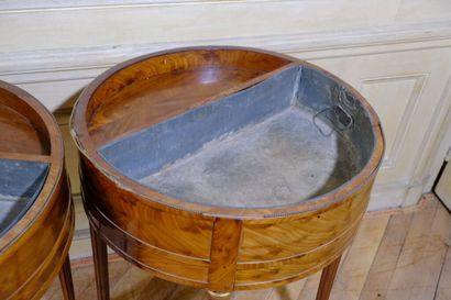 Paire de jardinières en forme de guéridons...