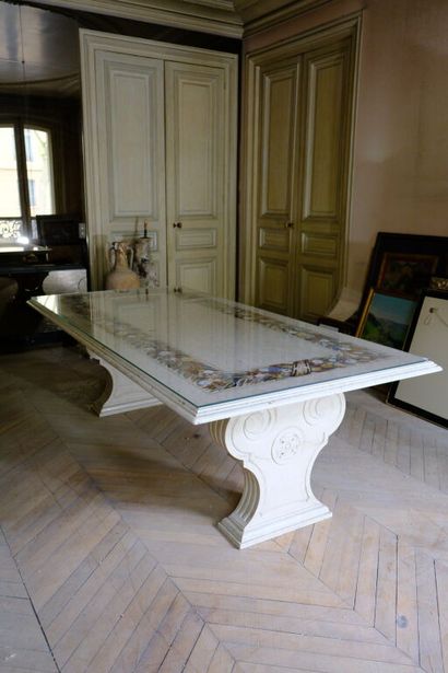 Grande table de salle à manger rectangulaire...