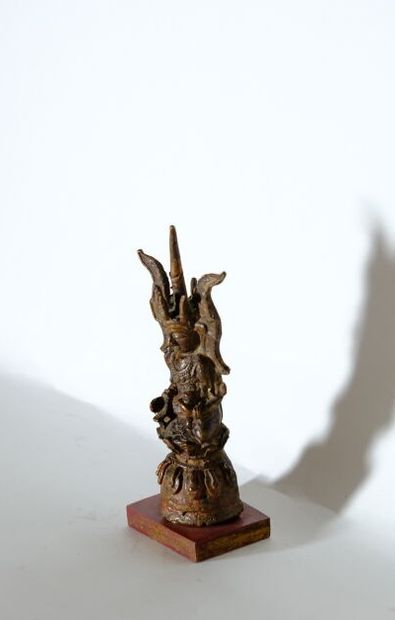 BIRMANIE.
Statuette de bouddha en bronze...