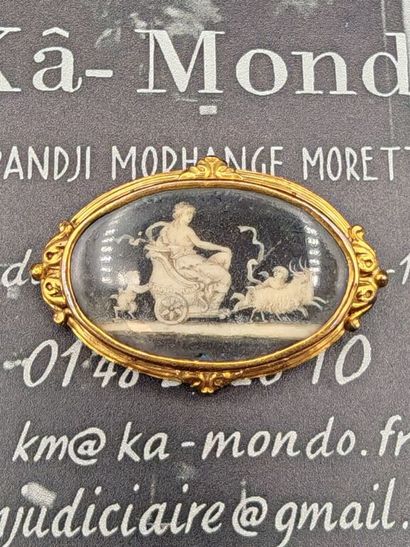 Miniature brooch depicting a mythological...