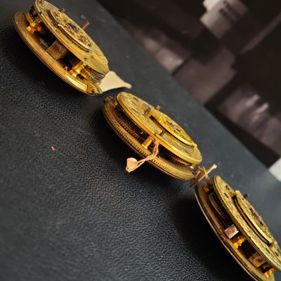 Set of seven 18th-century mechanical movements,...