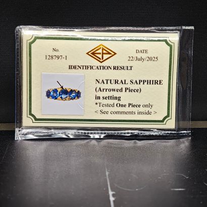 A 750‰ yellow gold ring, known as a “rivière”...