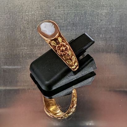Wedding ring, known as a “dextrarium iunctio,”...