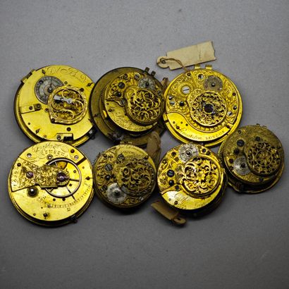 England, London. Set of seven mechanical...