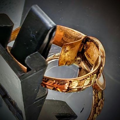 Wedding ring, known as a “dextrarium iunctio,”...