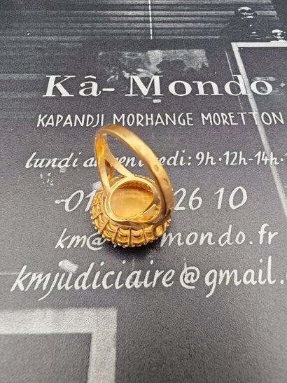 André AUCOC (1856–1911). A 750‰ yellow gold...