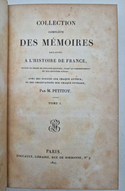 PETITOT, Claude-Bernard, and MONMERQUE, Louis....
