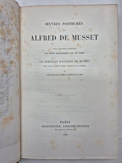 MUSSET, Alfred de. Complete Works.

Paris,...