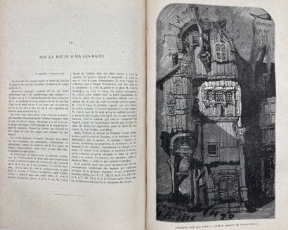 HUGO (Victor). On a Journey. The Rhine. Drawings...