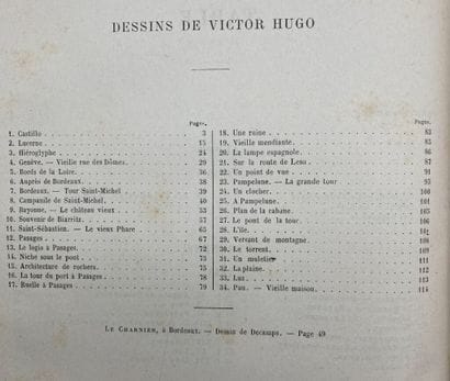 HUGO (Victor). On a Journey. The Rhine. Drawings...