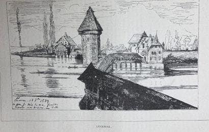 HUGO (Victor). On a Journey. The Rhine. Drawings...