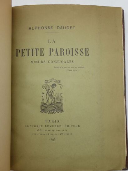 DAUDET, Alphonse. *La Petite Paroisse*. Marital...