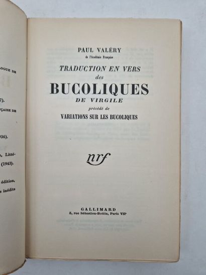 VALERY, Paul. A verse translation of Virgil’s...