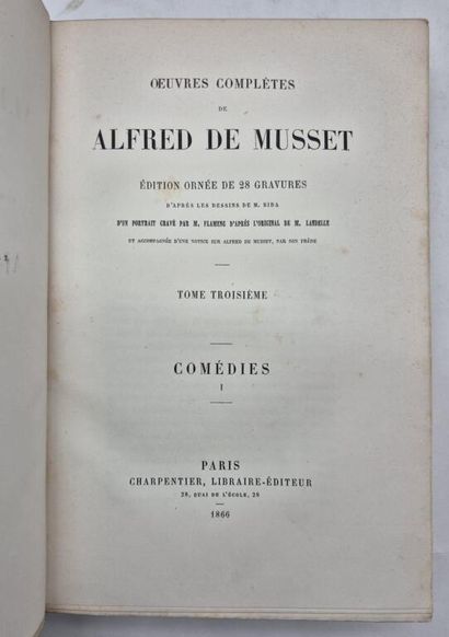 MUSSET, Alfred de. Complete Works.

Paris,...